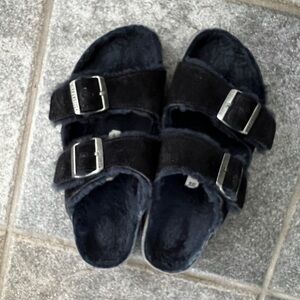 Birkenstock Arizona Shearling Dark Blue 39